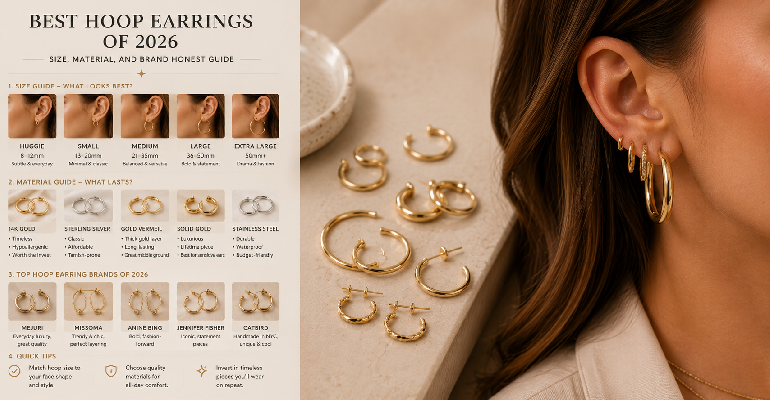 Best Hoop Earrings of 2026 — Size, Material, and Brand Honest Guide