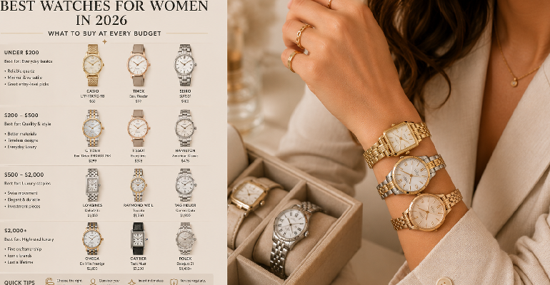 Best Watches for Women in 2026 — What to Buy at Every Budget