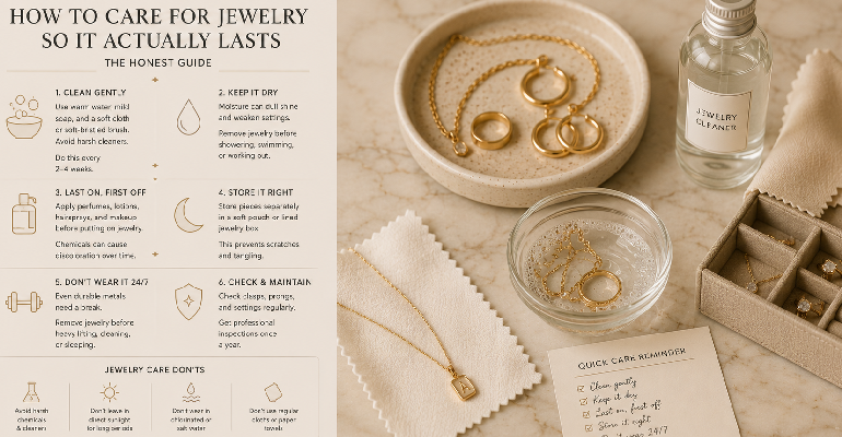 How to Care for Jewelry So It Actually Lasts — The Honest Guide