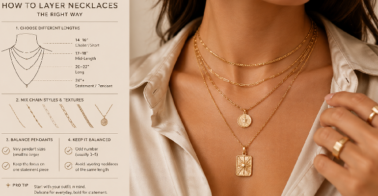 How to Layer Necklaces Without It Looking Wrong — The Specific Guide